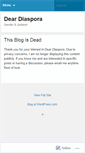 Mobile Screenshot of deardiaspora.wordpress.com