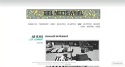 Desktop Screenshot of girlmeetswhirl.wordpress.com