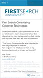 Mobile Screenshot of firstsearchconsultancy.wordpress.com
