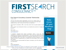 Tablet Screenshot of firstsearchconsultancy.wordpress.com