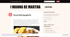 Desktop Screenshot of iwannabemartha.wordpress.com