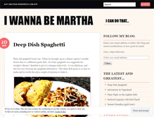 Tablet Screenshot of iwannabemartha.wordpress.com