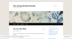 Desktop Screenshot of livingliteraturesociety.wordpress.com