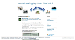 Desktop Screenshot of politikr.wordpress.com