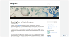 Desktop Screenshot of anupurva.wordpress.com