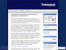 Tablet Screenshot of inalambria.wordpress.com