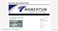Desktop Screenshot of momentumsportsrehab.wordpress.com