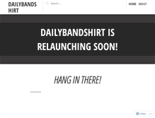 Tablet Screenshot of dailybandshirt.wordpress.com