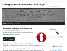 Tablet Screenshot of blitzbombcensusmaps.wordpress.com
