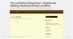 Desktop Screenshot of lunchtimeentrepreneur.wordpress.com