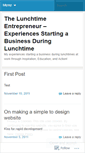 Mobile Screenshot of lunchtimeentrepreneur.wordpress.com