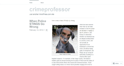 Desktop Screenshot of crimeprofessor.wordpress.com