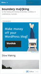 Mobile Screenshot of boundarymkng.wordpress.com