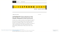 Desktop Screenshot of livestrongdesmoines.wordpress.com