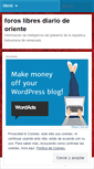 Mobile Screenshot of forosdiariodeoriente.wordpress.com