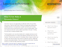 Tablet Screenshot of lunasluckynutrition.wordpress.com