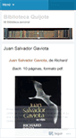 Mobile Screenshot of bibliotecaquijote.wordpress.com