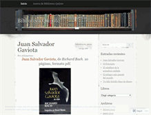 Tablet Screenshot of bibliotecaquijote.wordpress.com