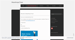 Desktop Screenshot of misanthropepress.wordpress.com