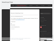 Tablet Screenshot of misanthropepress.wordpress.com