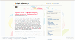 Desktop Screenshot of dykebeauty.wordpress.com