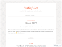 Tablet Screenshot of bibliofilles.wordpress.com