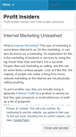 Mobile Screenshot of profitinsiders2.wordpress.com