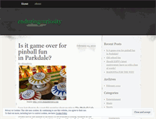 Tablet Screenshot of enduringcuriosity.wordpress.com