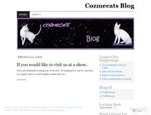 Tablet Screenshot of cozmecats.wordpress.com