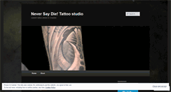 Desktop Screenshot of neversaydietattoo.wordpress.com