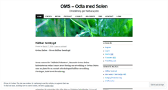 Desktop Screenshot of odlasolen.wordpress.com