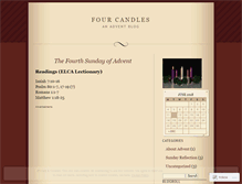 Tablet Screenshot of fourcandles.wordpress.com