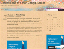 Tablet Screenshot of confessionsofamahjonggaddict.wordpress.com