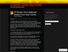 Tablet Screenshot of commonsensesolutions.wordpress.com