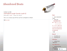 Tablet Screenshot of abandonedboats.wordpress.com