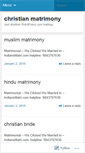 Mobile Screenshot of christianmatrimony.wordpress.com