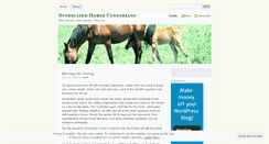 Desktop Screenshot of horsesyndicate.wordpress.com