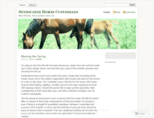 Tablet Screenshot of horsesyndicate.wordpress.com