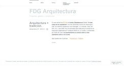 Desktop Screenshot of fdgarquitectura.wordpress.com