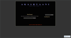 Desktop Screenshot of akashvaani.wordpress.com