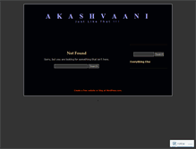 Tablet Screenshot of akashvaani.wordpress.com
