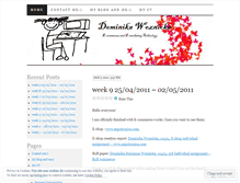 Tablet Screenshot of dominikawoznicka.wordpress.com