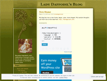 Tablet Screenshot of ladydaffodil.wordpress.com