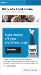 Mobile Screenshot of diaryofafoodjunkie.wordpress.com