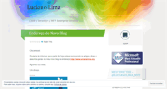 Desktop Screenshot of lucianolimamvp.wordpress.com