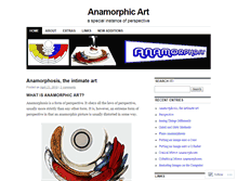 Tablet Screenshot of anamorphicart.wordpress.com