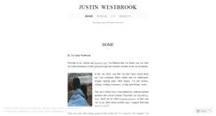 Desktop Screenshot of justinwestbrook.wordpress.com