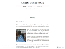 Tablet Screenshot of justinwestbrook.wordpress.com