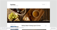 Desktop Screenshot of leyeleye.wordpress.com