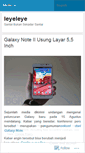 Mobile Screenshot of leyeleye.wordpress.com